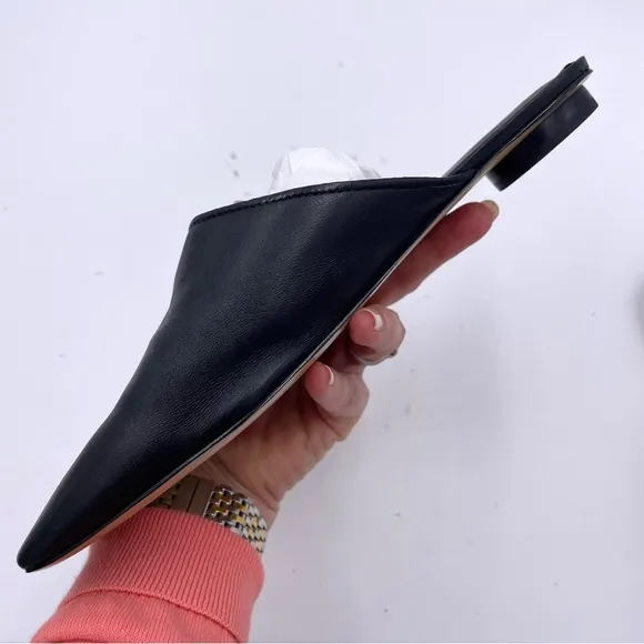 NEW Everlane Black Leather Day Mule in Size 8.5