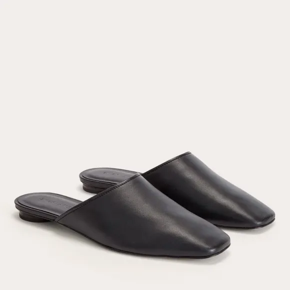 NEW Everlane Black Leather Day Mule in Size 8.5