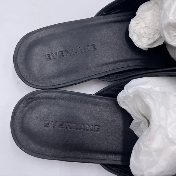 NEW Everlane Black Leather Day Mule in Size 8.5