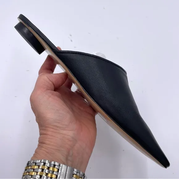 NEW Everlane Black Leather Day Mule in Size 8.5