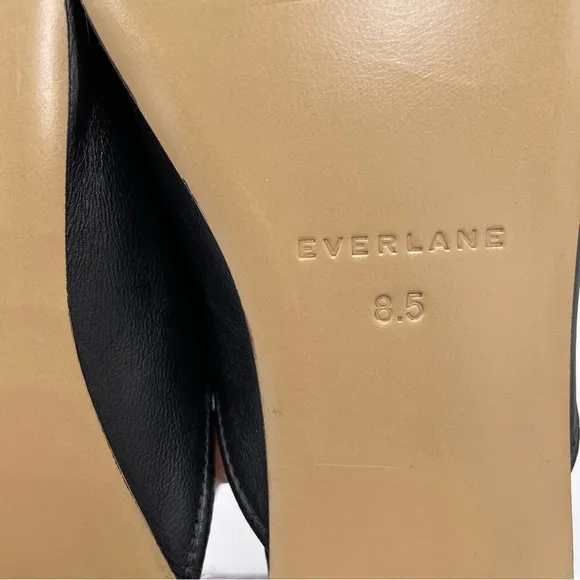 NEW Everlane Black Leather Day Mule in Size 8.5