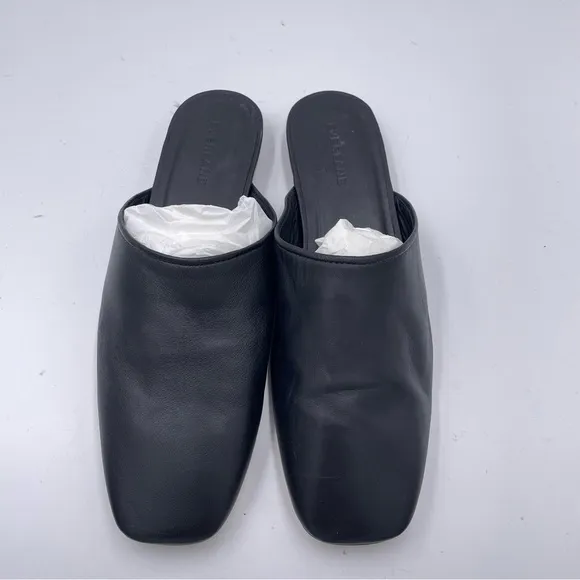 NEW Everlane Black Leather Day Mule in Size 8.5