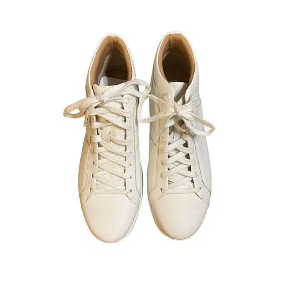 New FitFlop Womens White‎ Rally Glitter High Top Sneaker Sz 8