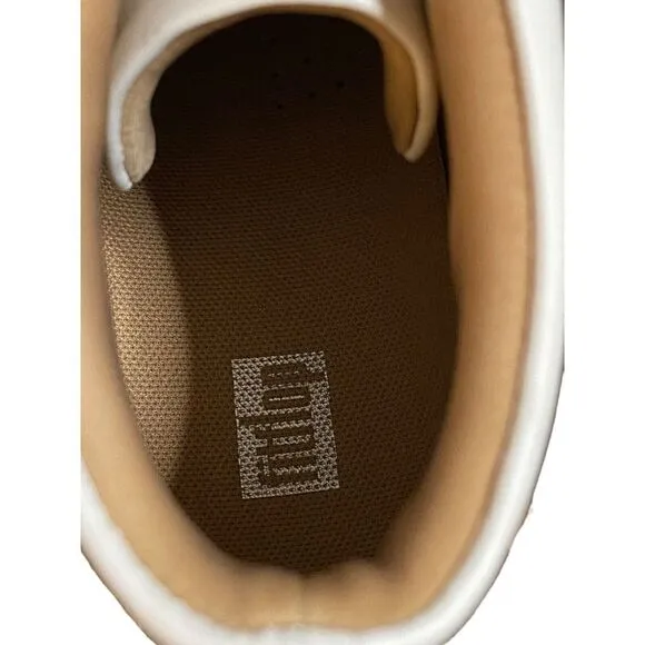 New FitFlop Womens White‎ Rally Glitter High Top Sneaker Sz 8