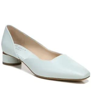 New Franco Sarto short round Heels Franco Citrus Pump Frost Leather blue size 6