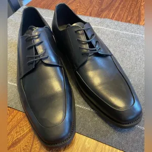 NEW GIFENNSE Mens Oxford Shoes Leather Dress Shoes for Men, Black, Size 9.5
