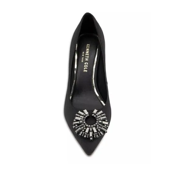 New Kenneth Cole New York Women's Pointed-Toe Pump  Romi Starburst Black shoes 8