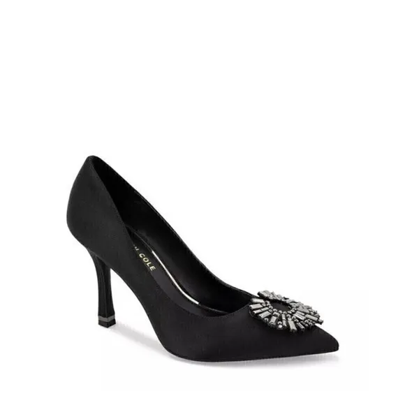 New Kenneth Cole New York Women's Pointed-Toe Pump  Romi Starburst Black shoes 8