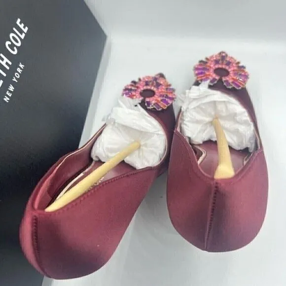 New Kenneth Cole New York Women's Romi Starburst Pump high heels wine shoes 7M