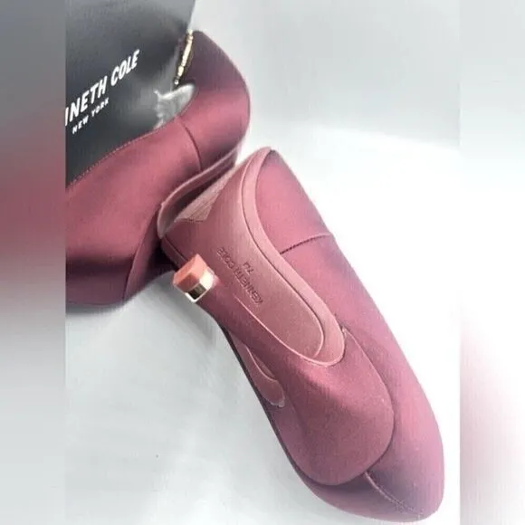 New Kenneth Cole New York Women's Romi Starburst Pump high heels wine shoes 7M