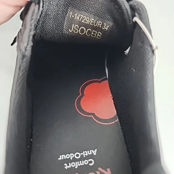 NEW Kickers Shoes Kids 2.5 EUR 34 Black