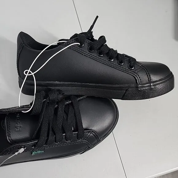 NEW Kickers Shoes Kids 2.5 EUR 34 Black