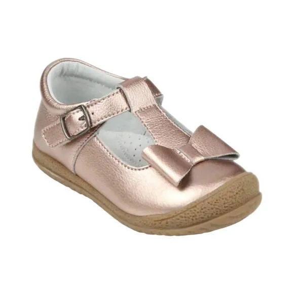 NEW L'AMOUR girl's emma mary jane shoes in rosegold