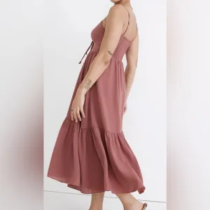 NEW Madewell Ruched Keyhole Tiered Midi Dress!!!