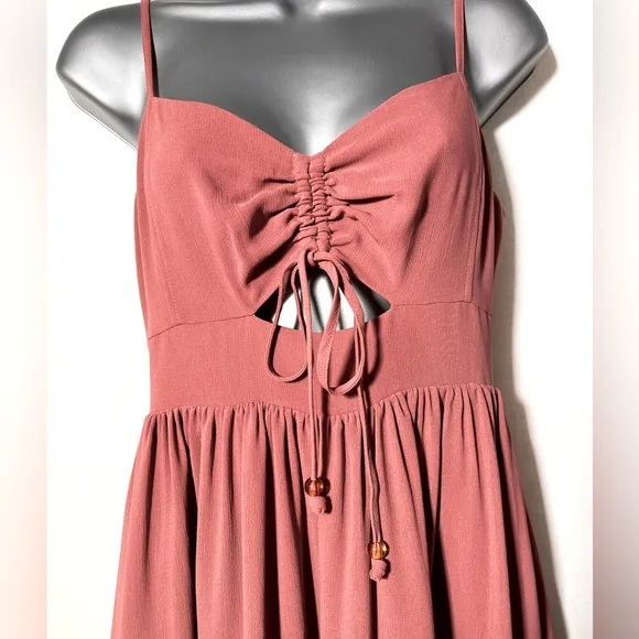 NEW Madewell Ruched Keyhole Tiered Midi Dress!!!