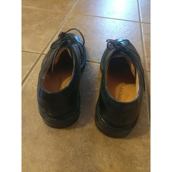 NEW Mens Bostonian Classics 29063 First Flex Cap Toe Dress Shoes Black Size 9 M