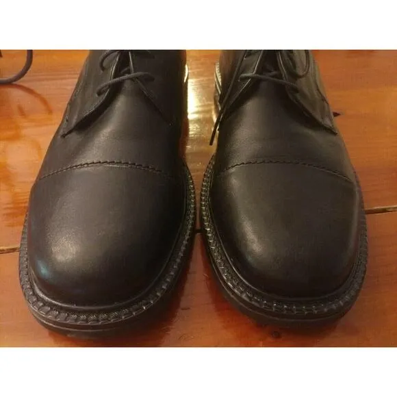 NEW Mens Bostonian Classics 29063 First Flex Cap Toe Dress Shoes Black Size 9 M