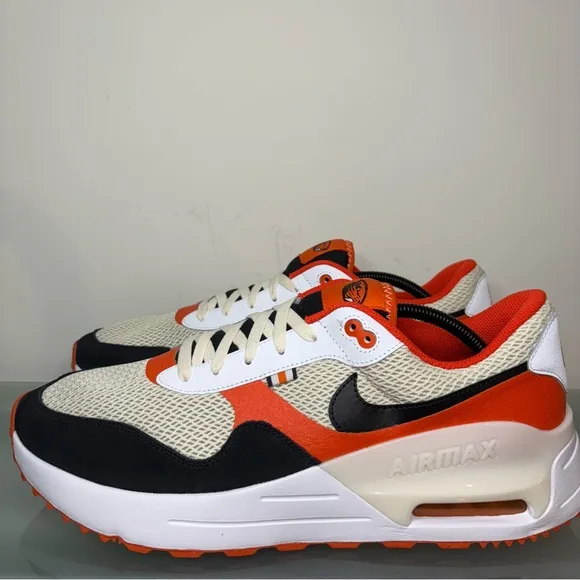 New Nike Systm Oregon State Beavers Air Max Size 14 Shoes Sneaker Black Orange
