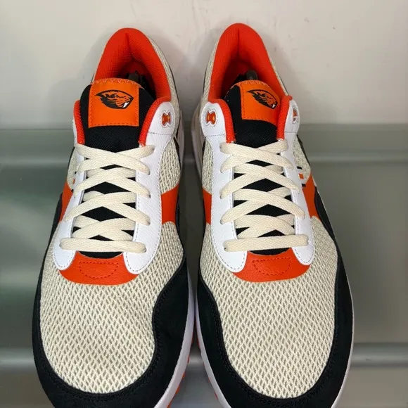 New Nike Systm Oregon State Beavers Air Max Size 14 Shoes Sneaker Black Orange