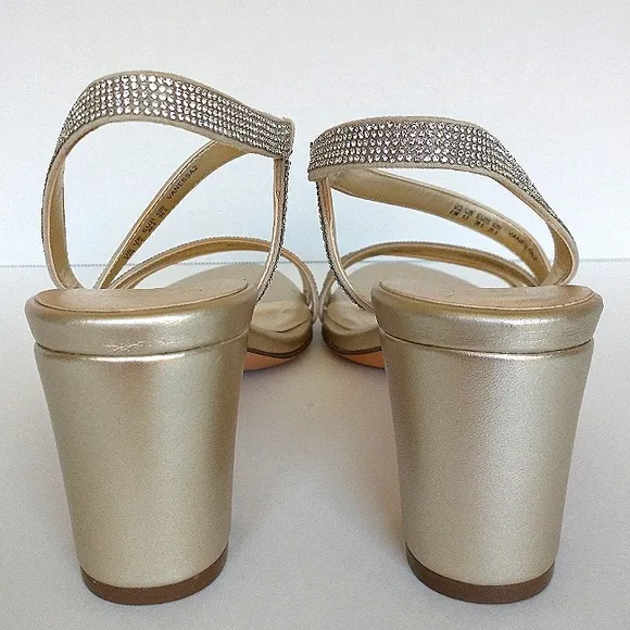 New No Box Naturalizer Vanessa 2 Rhinestone Embellished Strappy Dress Sandal 8.5