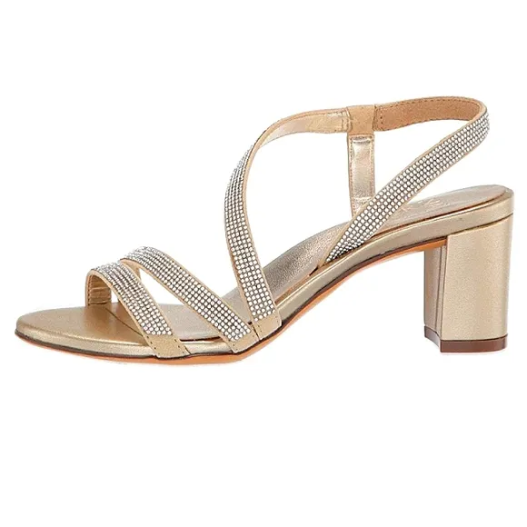 New No Box Naturalizer Vanessa 2 Rhinestone Embellished Strappy Dress Sandal 8.5