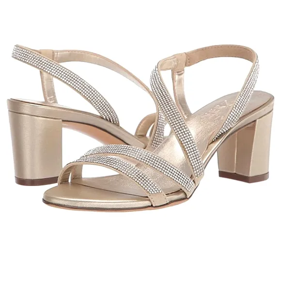 New No Box Naturalizer Vanessa 2 Rhinestone Embellished Strappy Dress Sandal 8.5