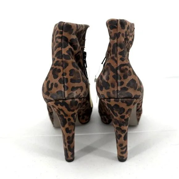 NEW Paul Green Caliente Leopardino Sahara Leopard Print Booties Size 10 US