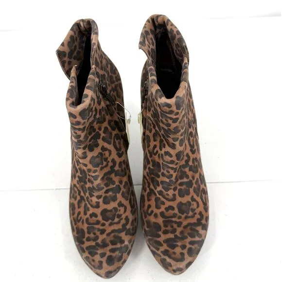 NEW Paul Green Caliente Leopardino Sahara Leopard Print Booties Size 10 US