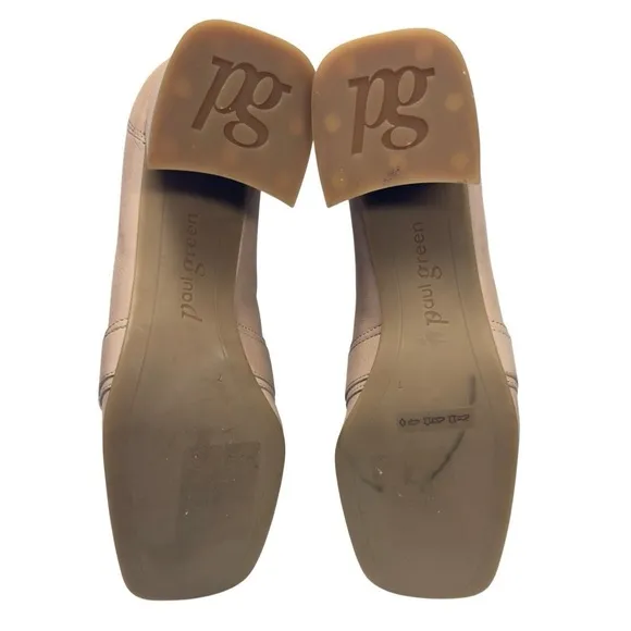 New Paul Green Robin Heel Sabbia Leather Pumps
