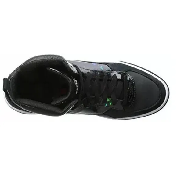 New PUMA Men's MCQ Brace Mid Shoes Black/Black/Flame Scarlet, 8.5 lid is missing