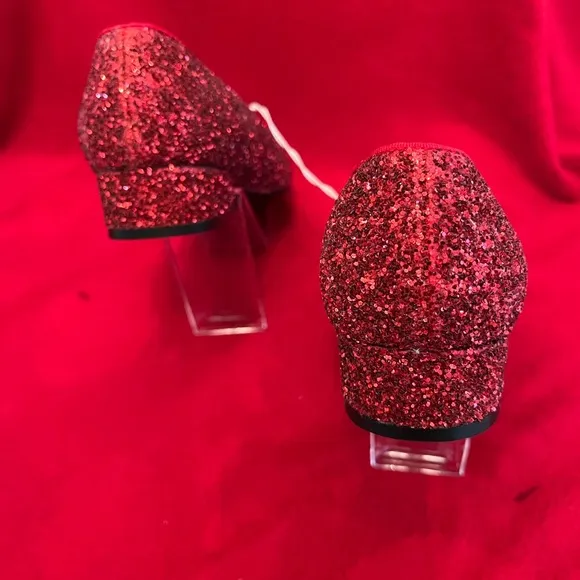 New Red Glitter Girls shoes