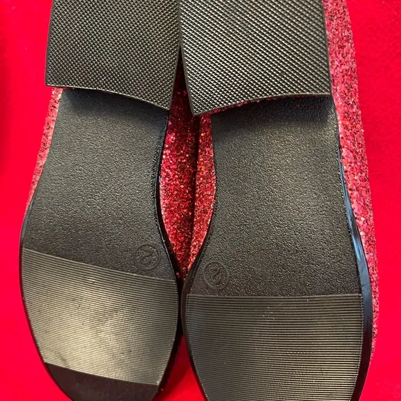 New Red Glitter Girls shoes
