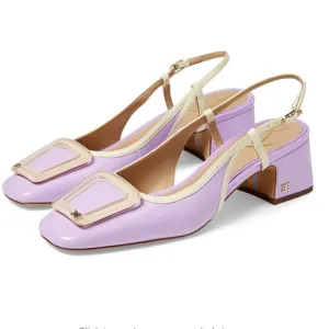 🌸NEW Sam Edelman Elegant Lavender Slingback Heels Women’s Size 8.5 With Box.