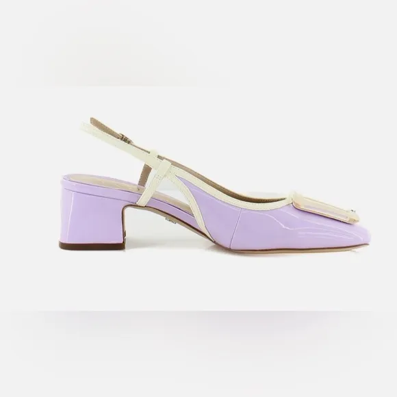 🌸NEW Sam Edelman Elegant Lavender Slingback Heels Women’s Size 8.5 With Box.
