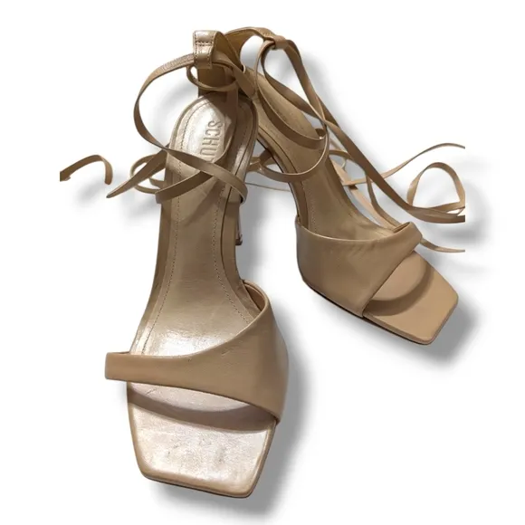 NEW Schutz Bryce Nappa Leather Sandal FLAWED Sz 9.5B