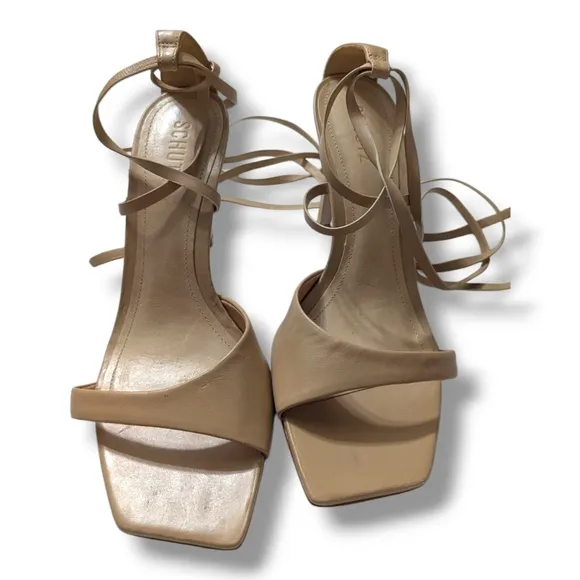 NEW Schutz Bryce Nappa Leather Sandal FLAWED Sz 9.5B