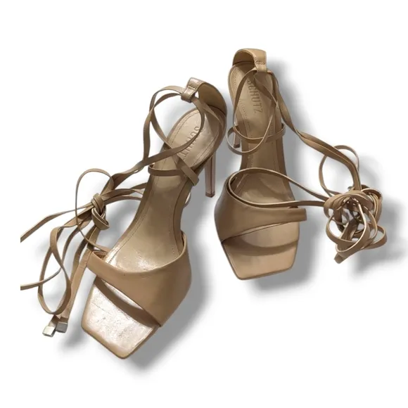 NEW Schutz Bryce Nappa Leather Sandal FLAWED Sz 9.5B