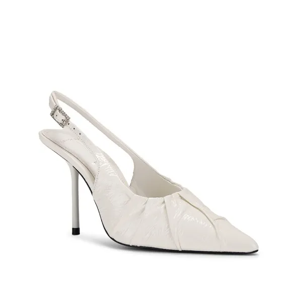 NEW size 39 ivory bridal slingback pumps