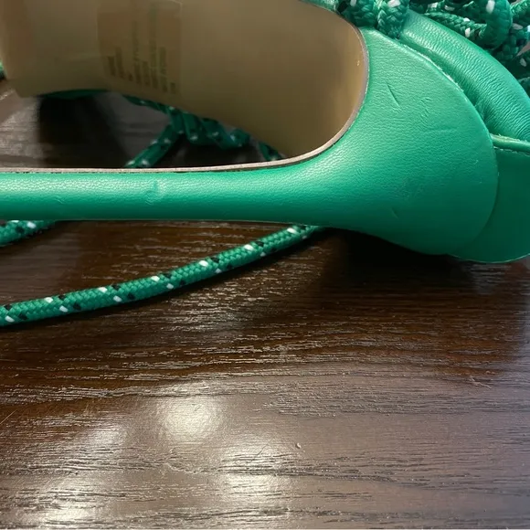 NEW Steve Madden Fiore Ankle Tie Sandal in Green Sz. 9