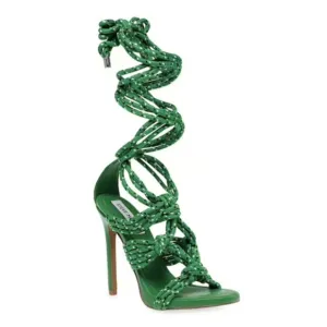NEW Steve Madden Fiore Ankle Tie Sandal in Green Sz. 9