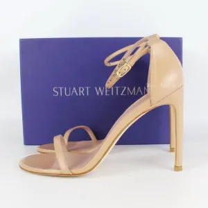 New Stuart Weitzman Nudistsong Ankle Strap Leather Sandals -Wedding, Party, Work