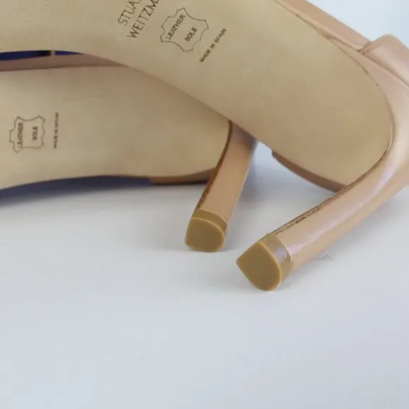 New Stuart Weitzman Nudistsong Ankle Strap Leather Sandals -Wedding, Party, Work