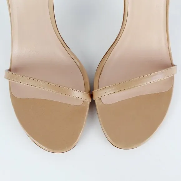 New Stuart Weitzman Nudistsong Ankle Strap Leather Sandals -Wedding, Party, Work