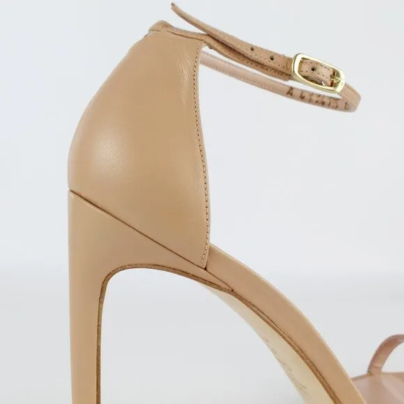 New Stuart Weitzman Nudistsong Ankle Strap Leather Sandals -Wedding, Party, Work