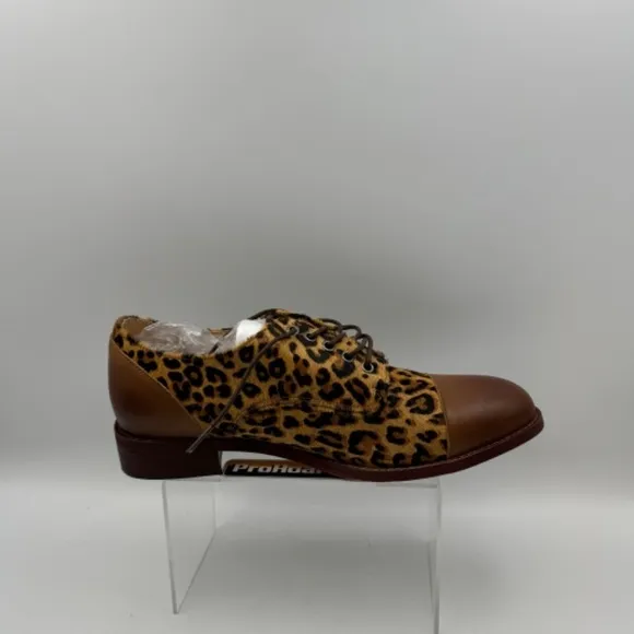 NEW Tokiyos Cheetah Print Dress Oxford Shoes EUR 43