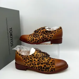 NEW Tokiyos Cheetah Print Dress Oxford Shoes EUR 43