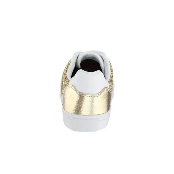 New Tommy Hilfiger Glitter gold and white Woman's Sneakers &amp; Athletic Shoes Tomm