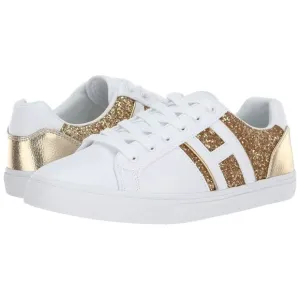 New Tommy Hilfiger Glitter gold and white Woman's Sneakers &amp; Athletic Shoes Tomm