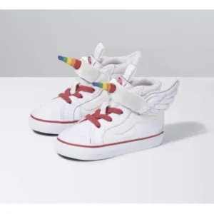 NEW Vans Sz 5 Unicorn 🦄 Rainbow White Red Sneakers