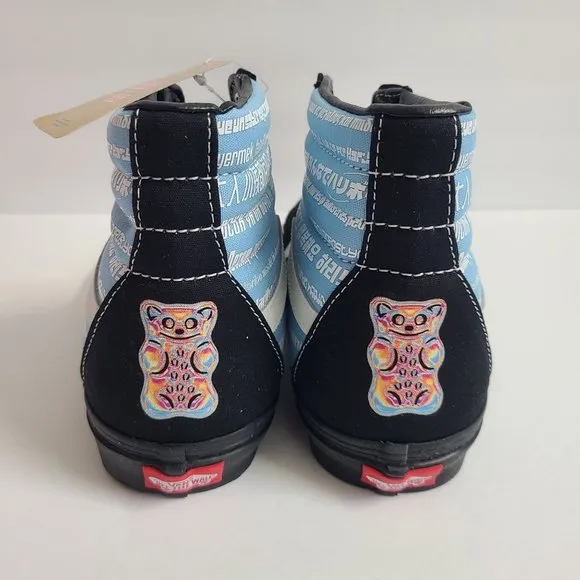 NEW Vans X Haribo SK8-Hi Shoes Size 10 Black Blue